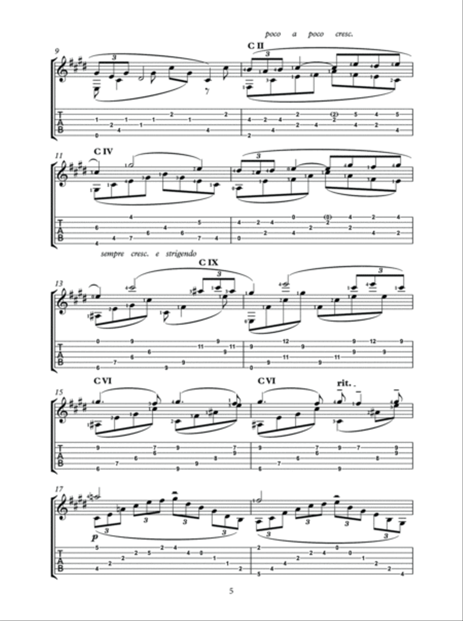 The Music of Debussy for Solo Guitar Guitar Solo scores gallery preview page 6