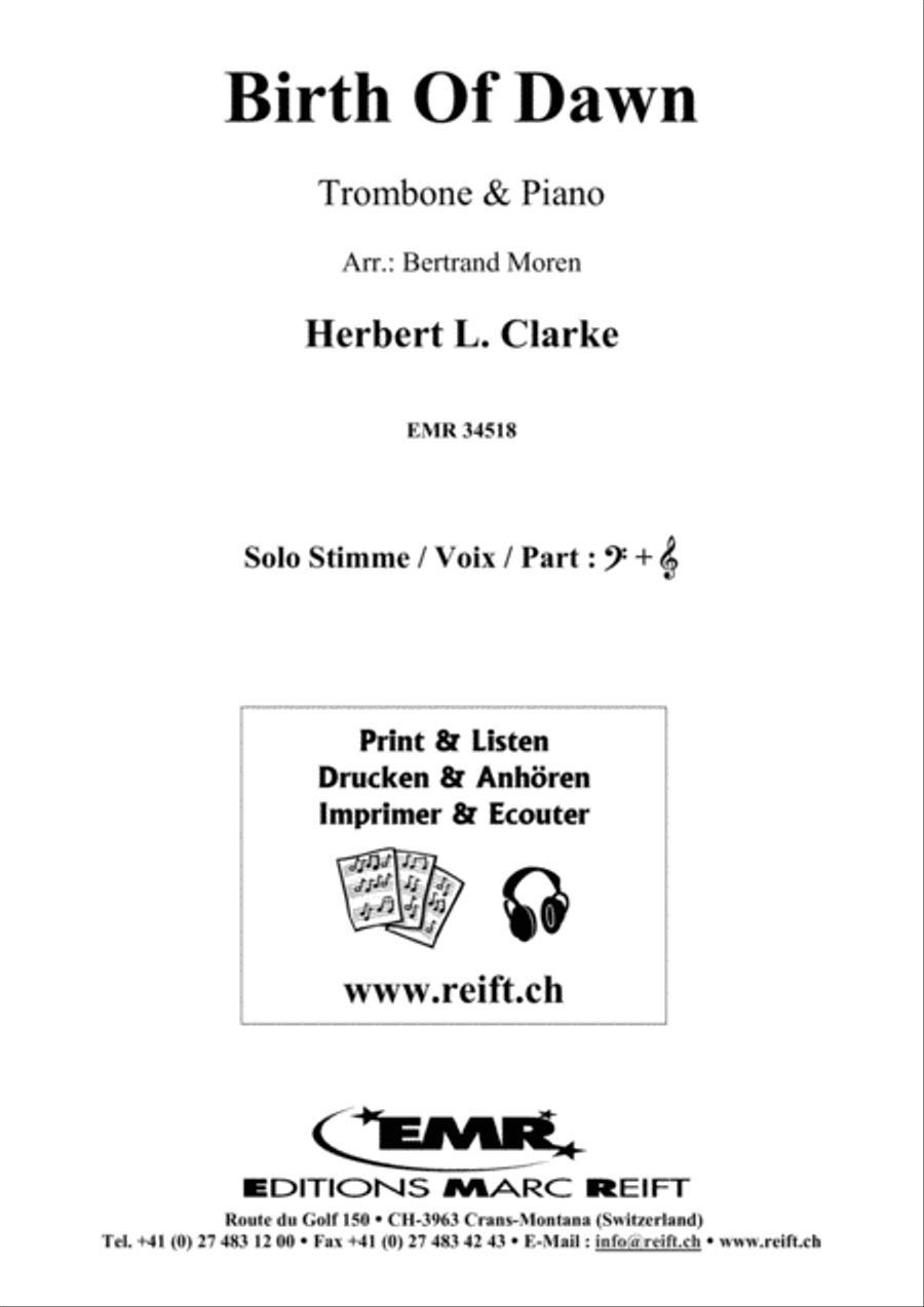 Birth Of Dawn Piano Accompaniment scores gallery preview page 1