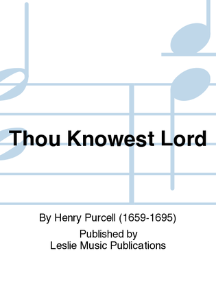 Book cover for Thou Knowest Lord
