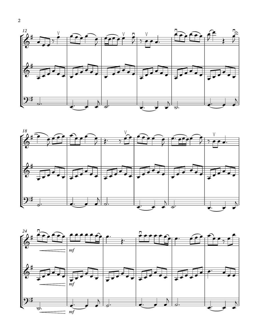 Love On The Brain String Trio scores gallery preview page 2