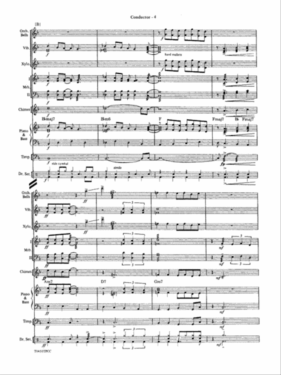 New York, New York, Theme from: Score Percussion Ensemble scores gallery preview page 6