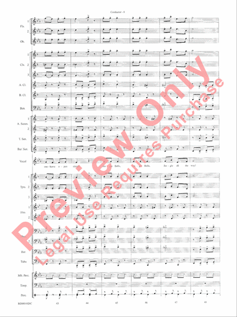 The Ultimate Christmas Sing-Along Concert Band scores gallery preview page 10