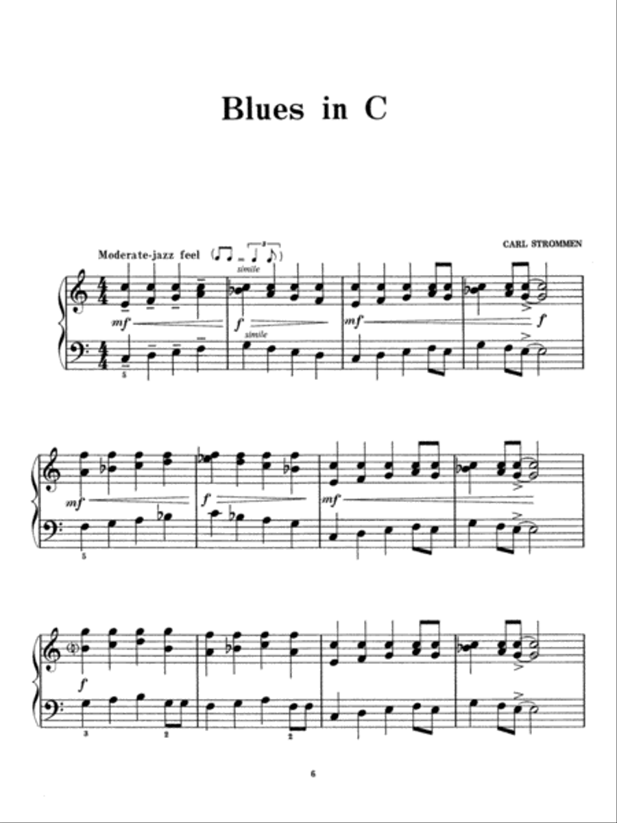 Piano a la Jazz -- Easy Piano a la Jazz -- Easy Piano Solo scores gallery preview page 3
