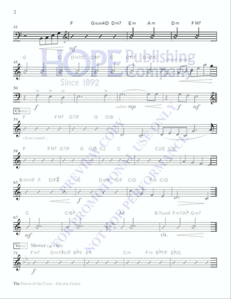 The Power of the Cross Choir scores gallery preview page 3