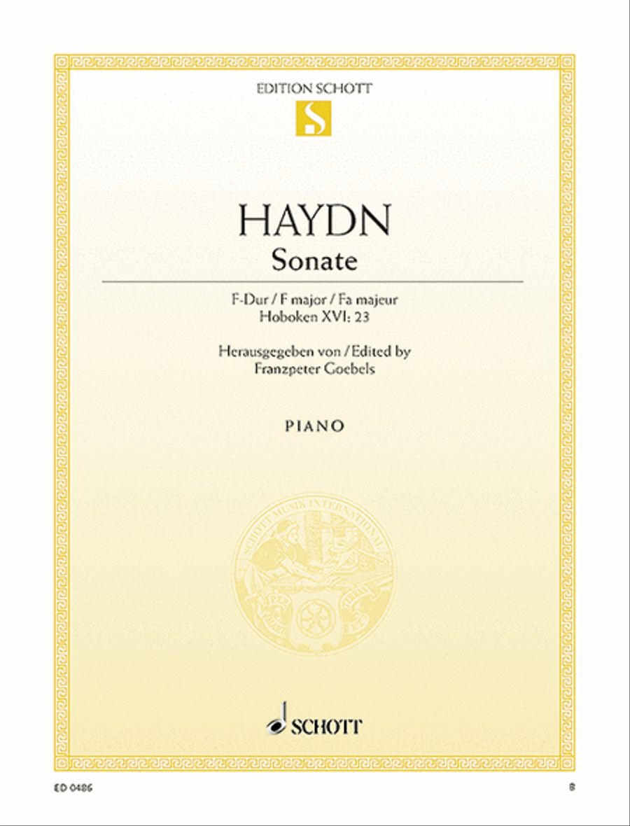 Sonata in F Major, Hob 16:23