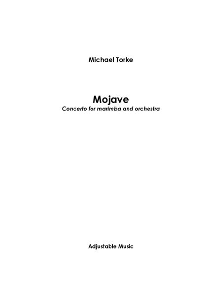 Mojave (score) Mojave (score) Chamber Orchestra scores gallery preview page 1
