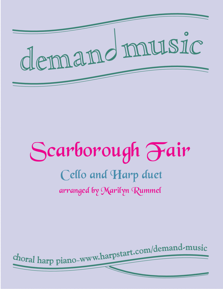 Scarborough Fair for cello and harp duet - intermediate level (lever or pedal harp) image number null