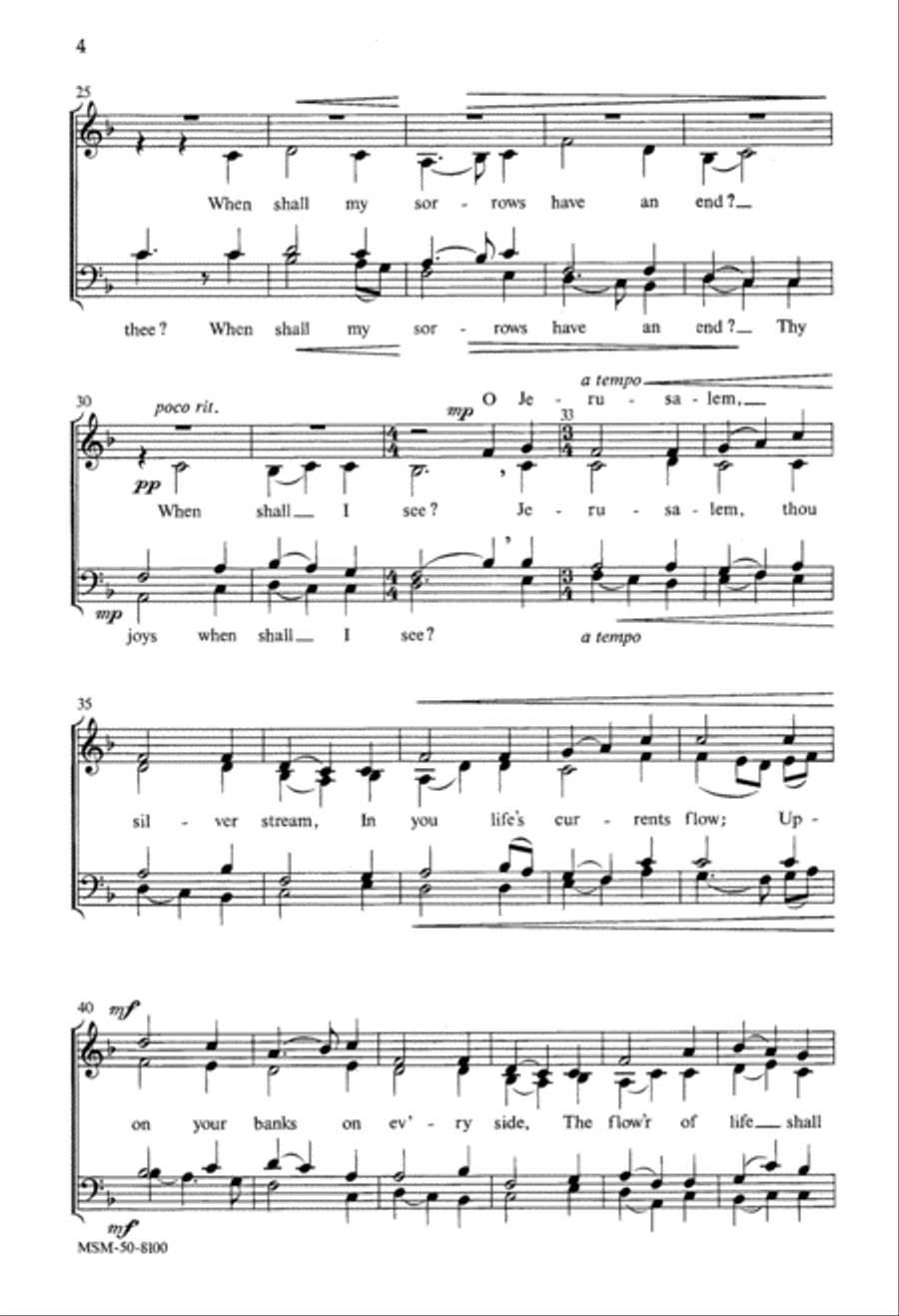 The New Jerusalem The New Jerusalem 4-Part scores gallery preview page 4