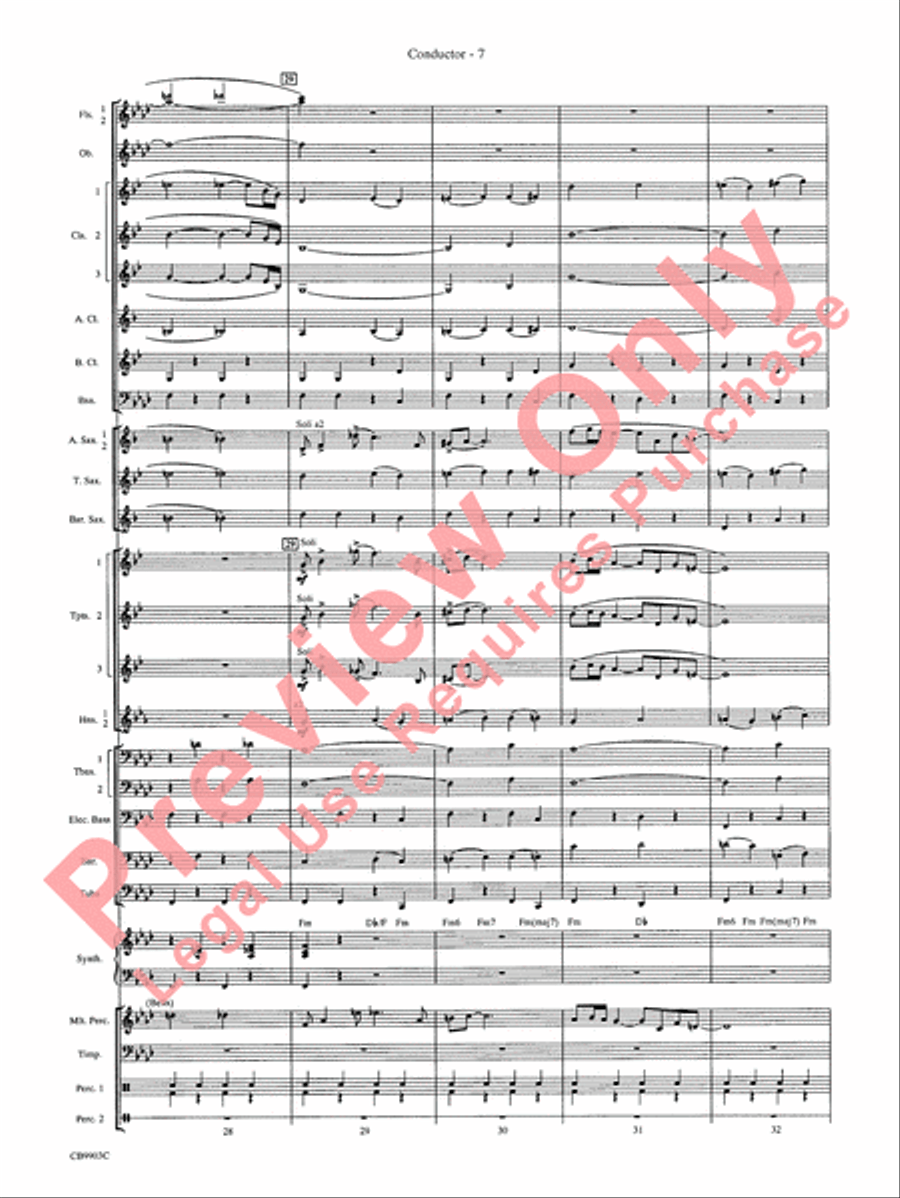 007 -- A James Bond Medley Concert Band scores gallery preview page 10