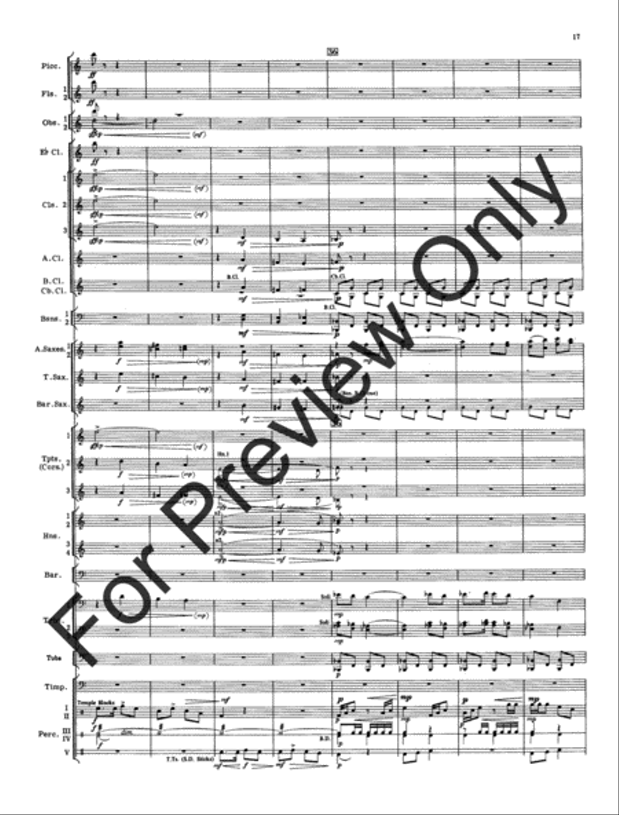 Cantique and Festival (Score) Concert Band scores gallery preview page 20