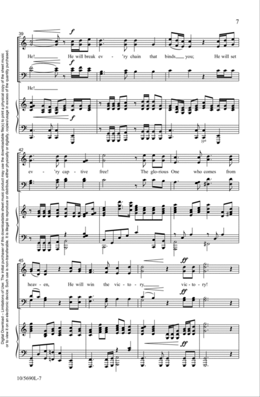 I Am He! 4-Part scores gallery preview page 7