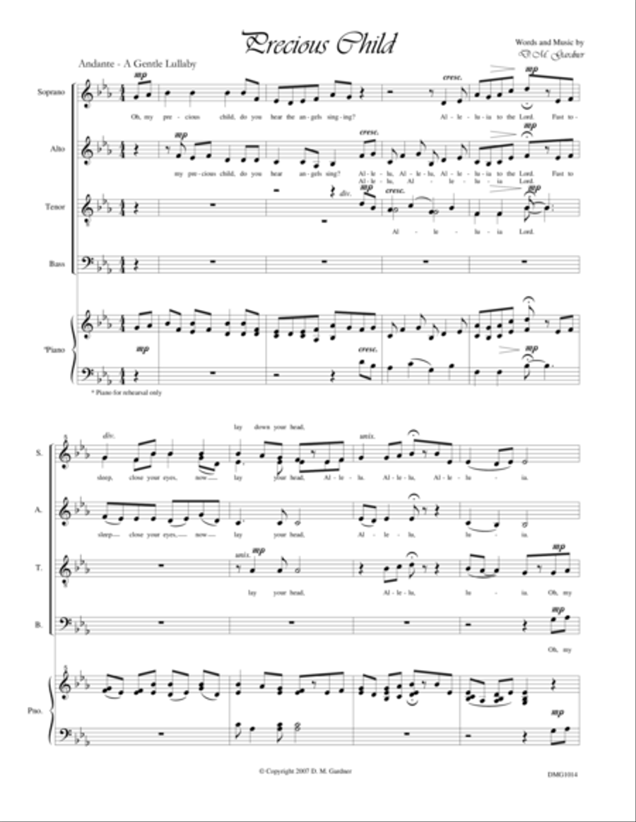 Precious Child (SATB)