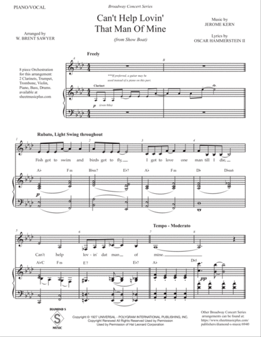 Can't Help Lovin' Dat Man Alto Voice scores gallery preview page 3