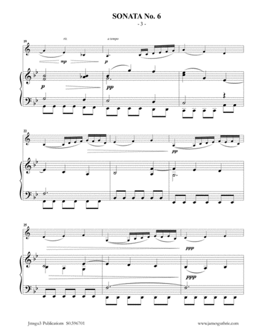 Vivaldi: Sonata No. 6 for Clarinet & Piano image number null