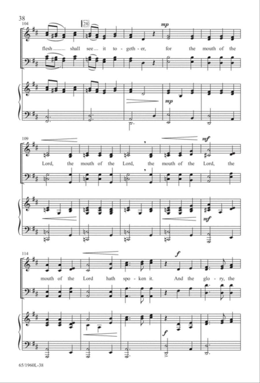 A New Birth...A New Beginning 4-Part scores gallery preview page 39
