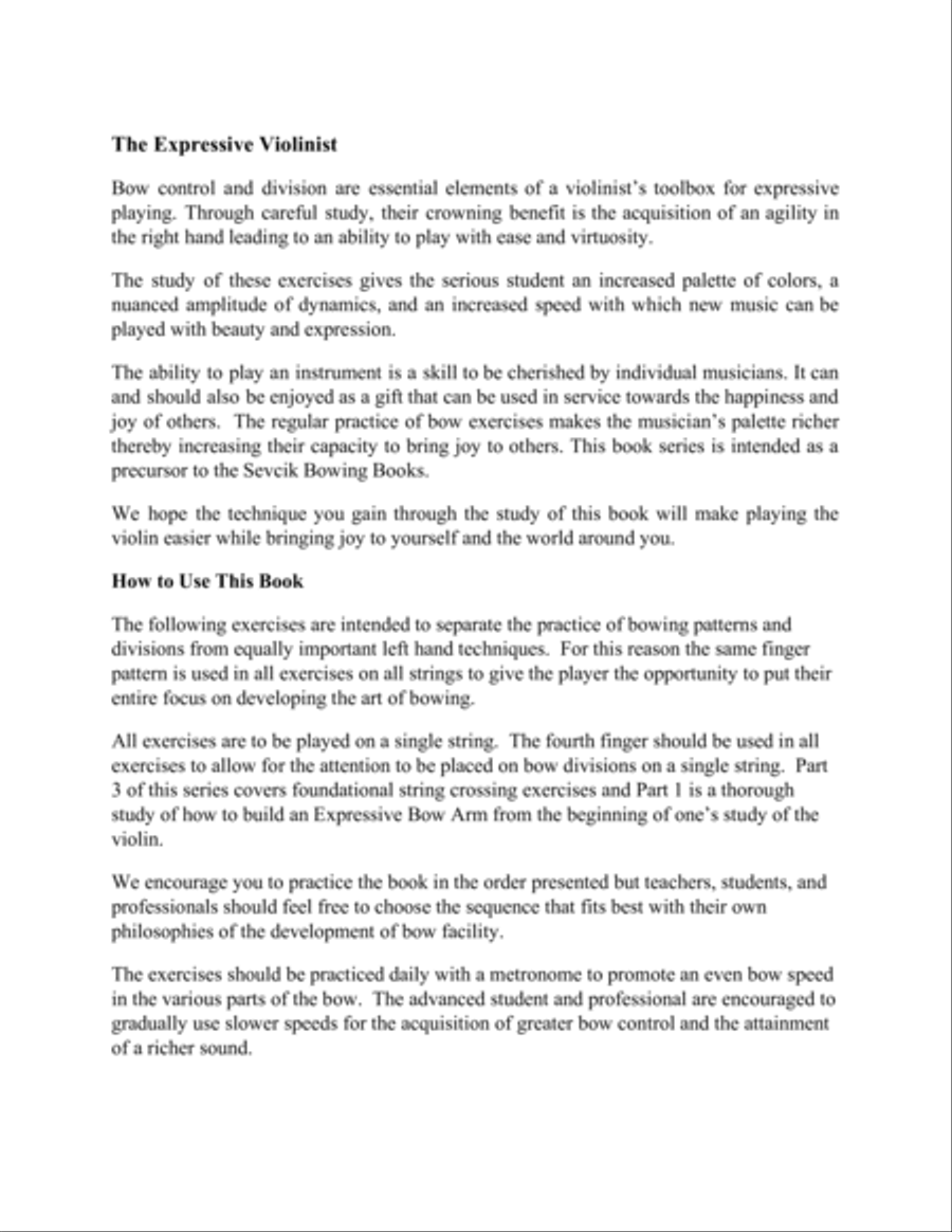 Bow Exercises for the Expressive Violinist String Orchestra scores gallery preview page 5