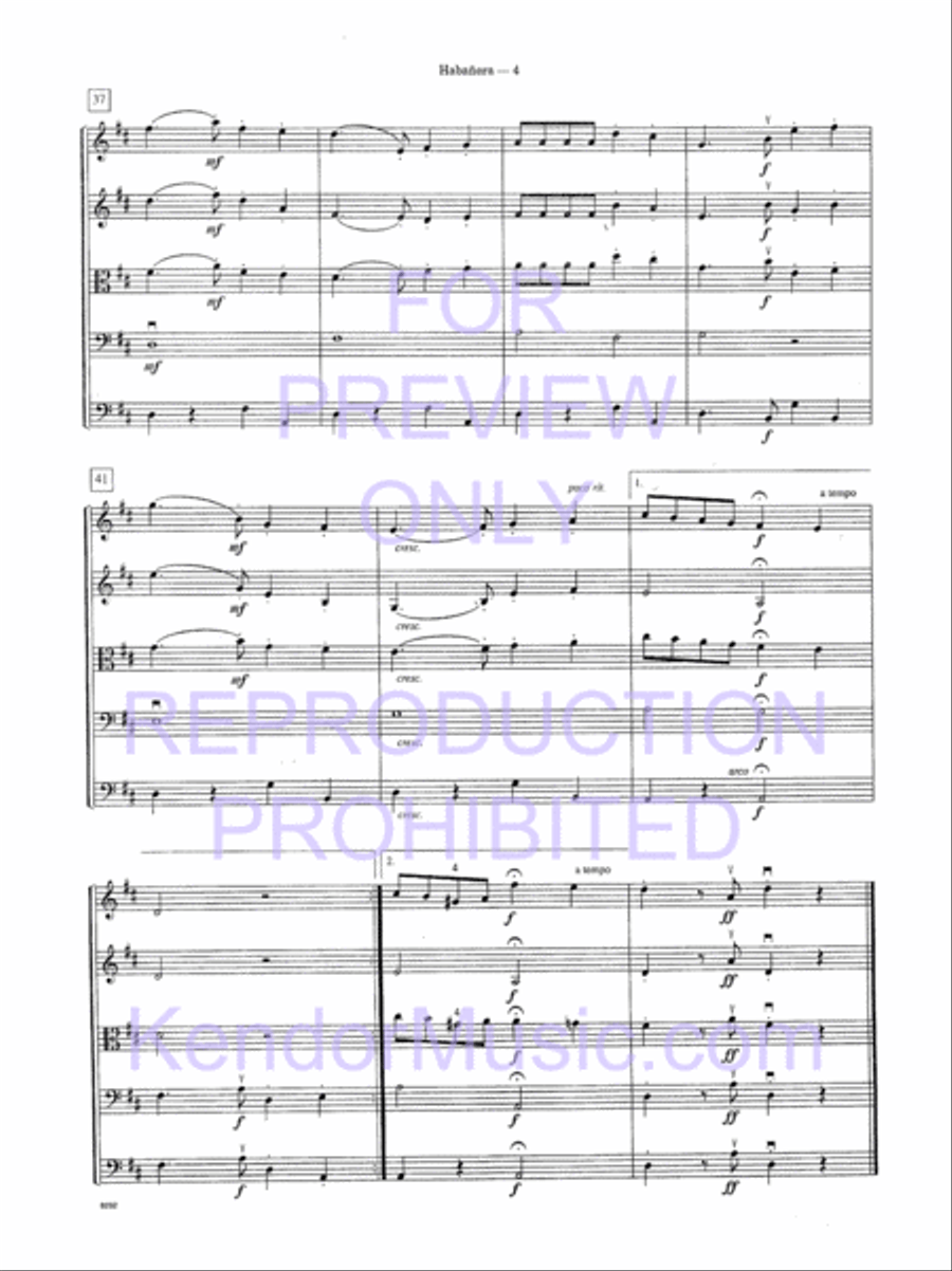Habanera (from Carmen Suite #2) String Orchestra scores gallery preview page 7