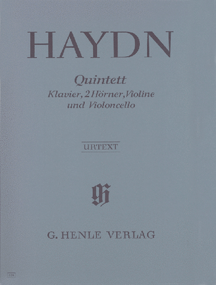 Book cover for Quintet E Flat Major Hob.XIV:1