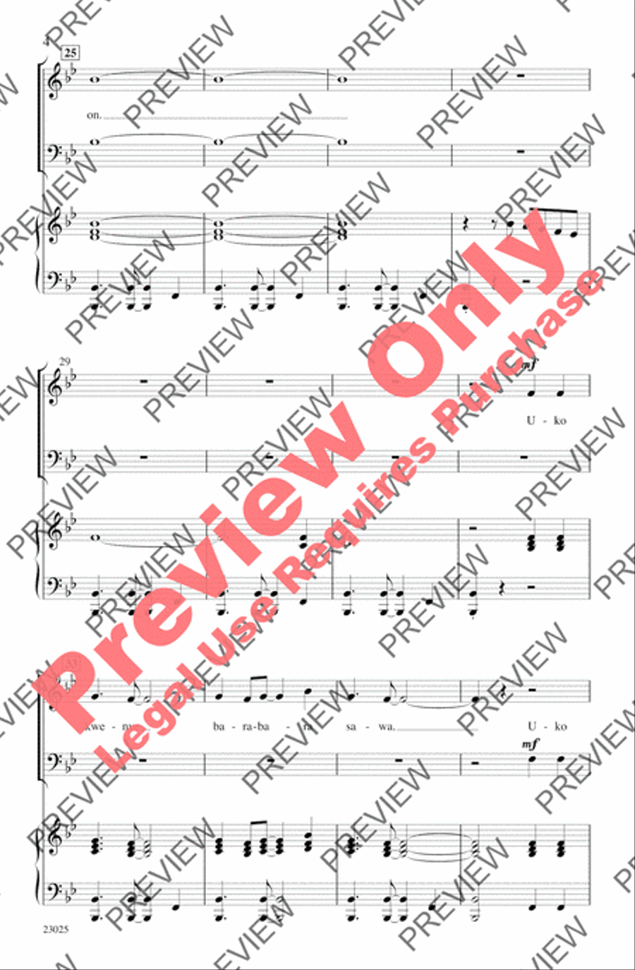 Takadamu 4-Part scores gallery preview page 4