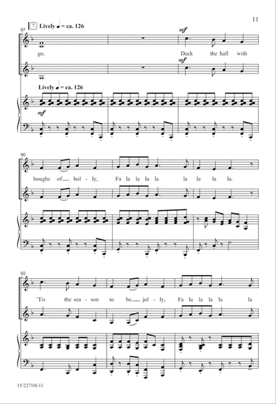 Here We Come A-Caroling! Here We Come A-Caroling! SSA scores gallery preview page 12