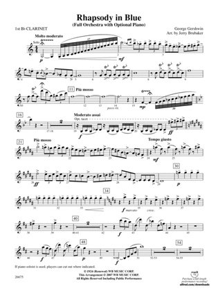 Rhapsody in Blue: 1st B-flat Clarinet