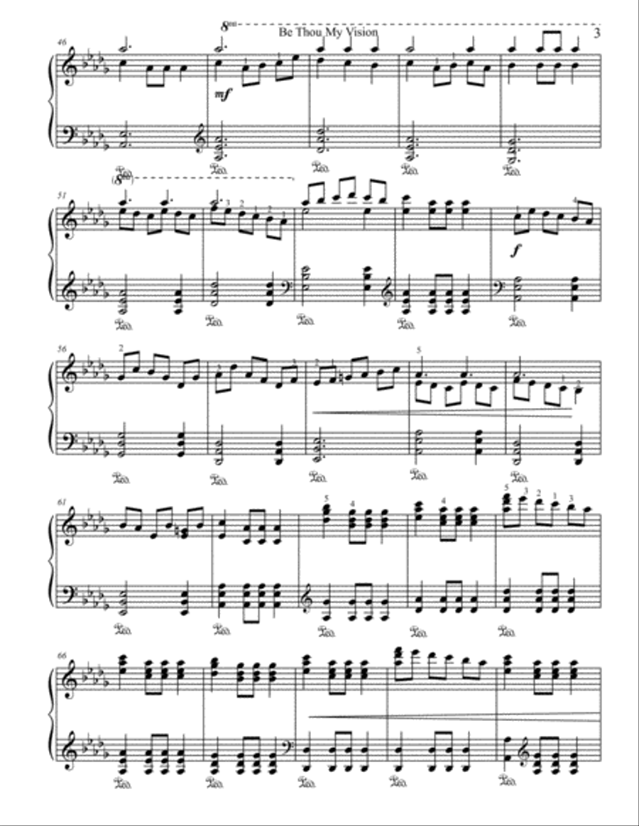 Be Thou My Vision Piano Solo scores gallery preview page 3
