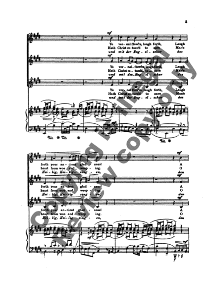 Dem wir das Heilig itzt (Awake, thou wintry earth) SSA scores gallery preview page 4