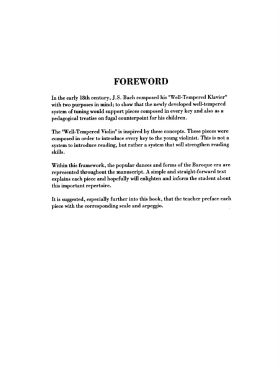The Well-Tempered Violin Violin Solo scores gallery preview page 6