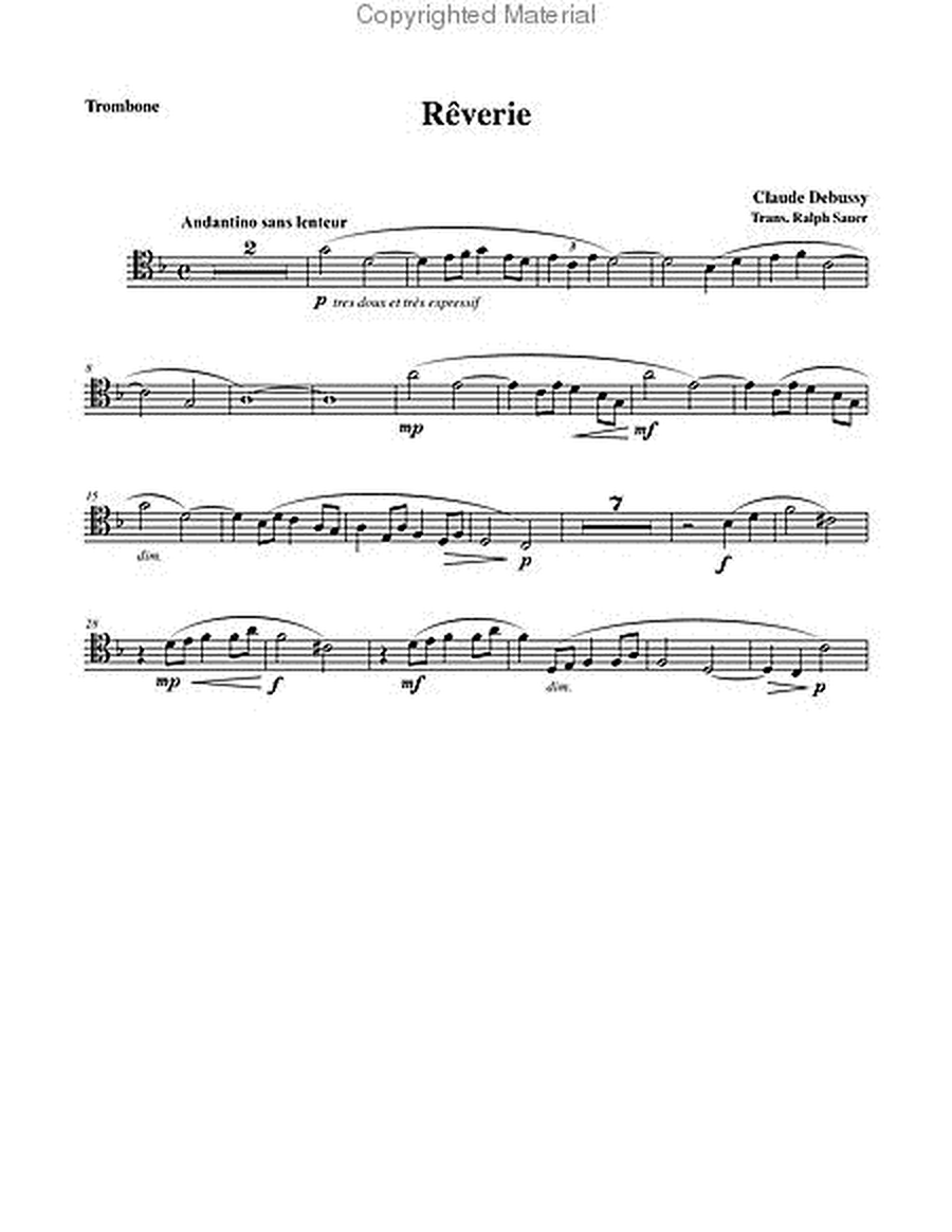 reverie for trombone and piano