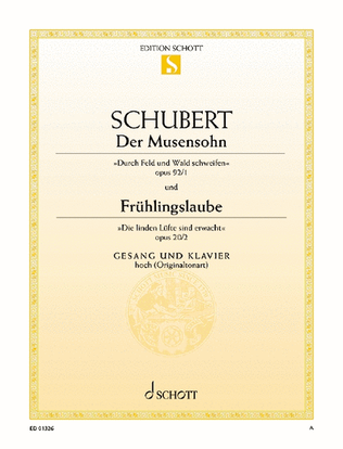 Book cover for Der Musensohn / Frühlingsglaube