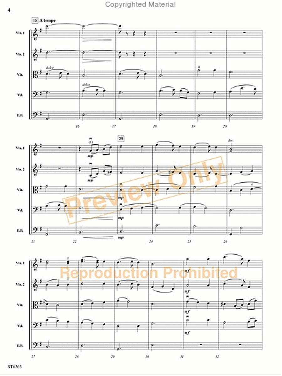 Silent Night String Orchestra scores gallery preview page 13