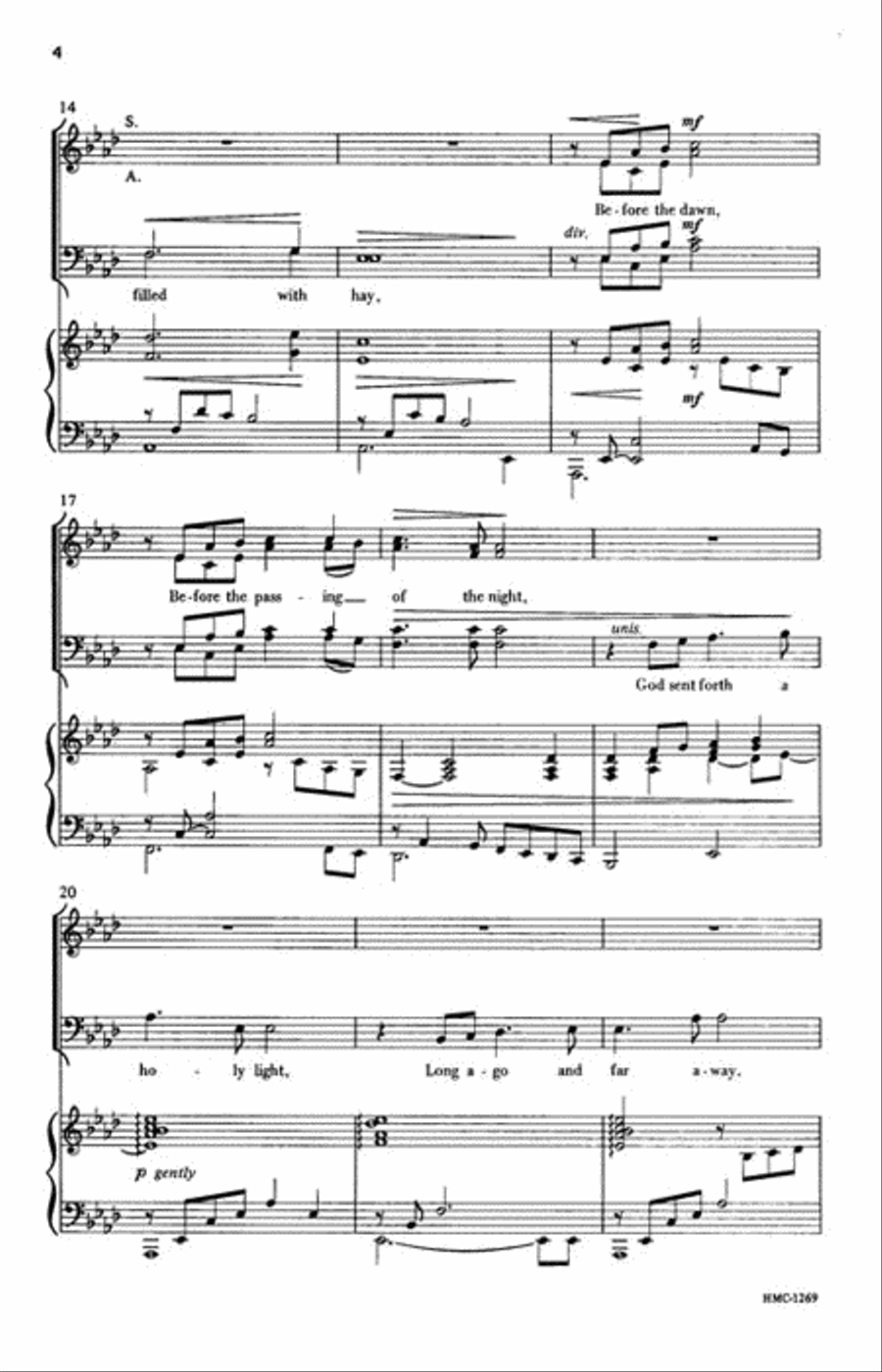 That Holy Night So Long Ago 4-Part scores gallery preview page 3