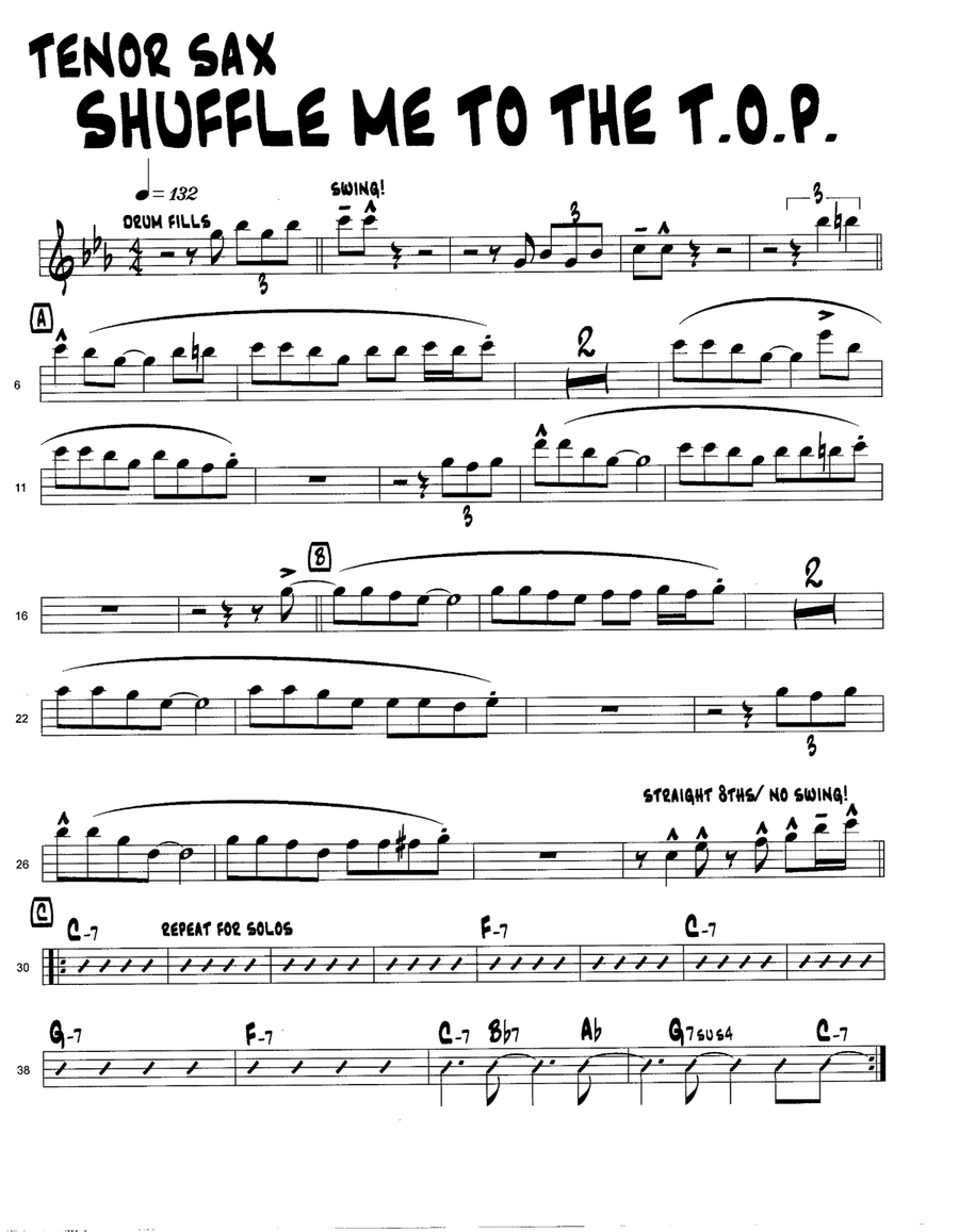 Shuffle Me To The T.O.P. Jazz Ensemble scores gallery preview page 3