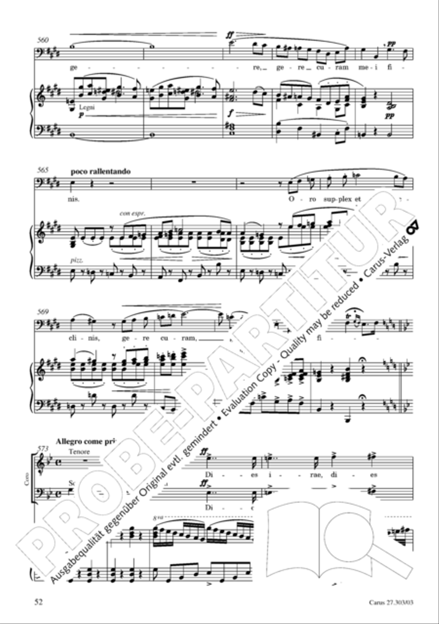 Messa da Requiem 4-Part scores gallery preview page 53