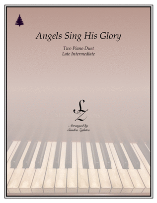 Book cover for Angels Sing His Glory (2 piano duet)