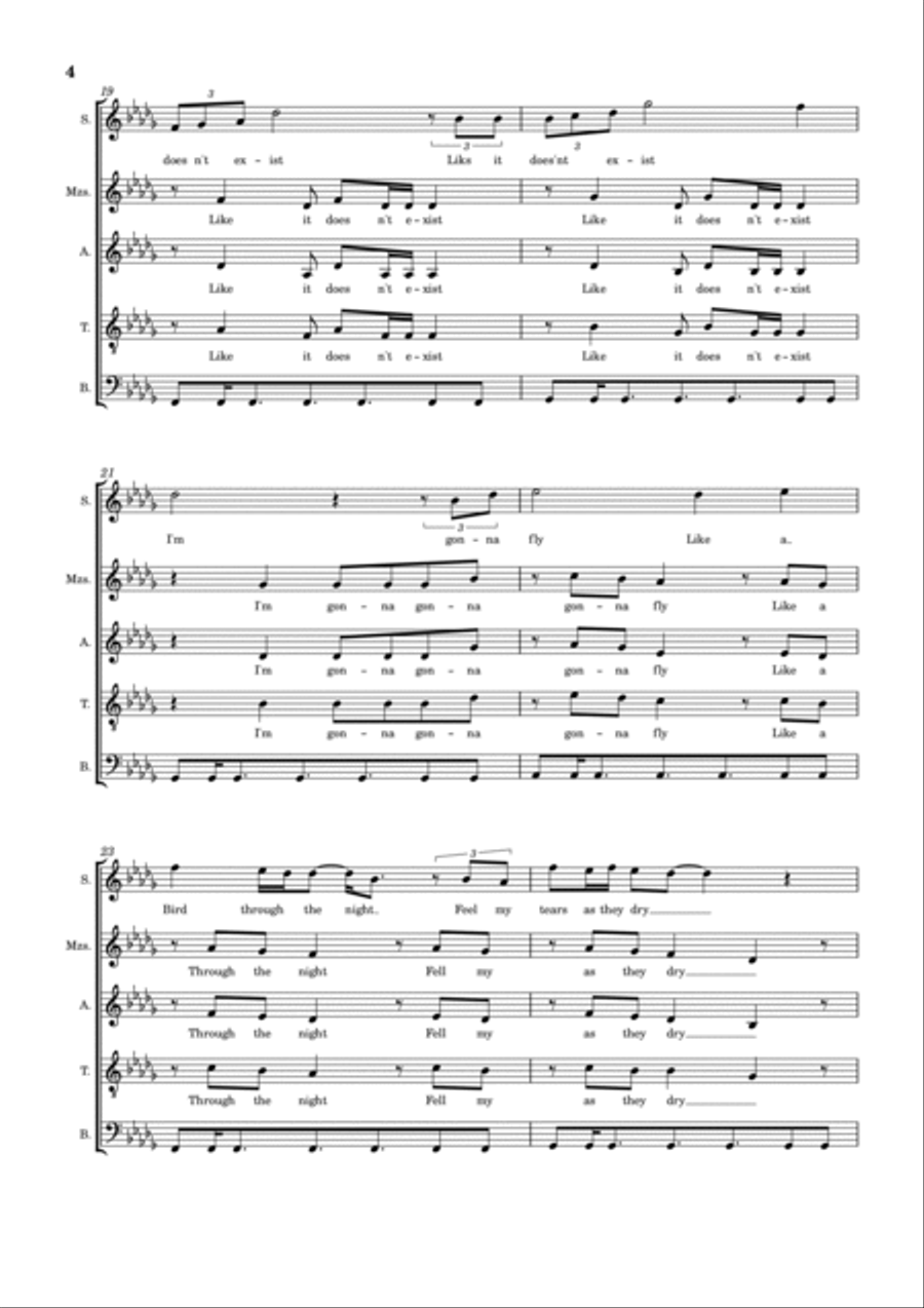 Chandelier Chandelier Choir scores gallery preview page 4