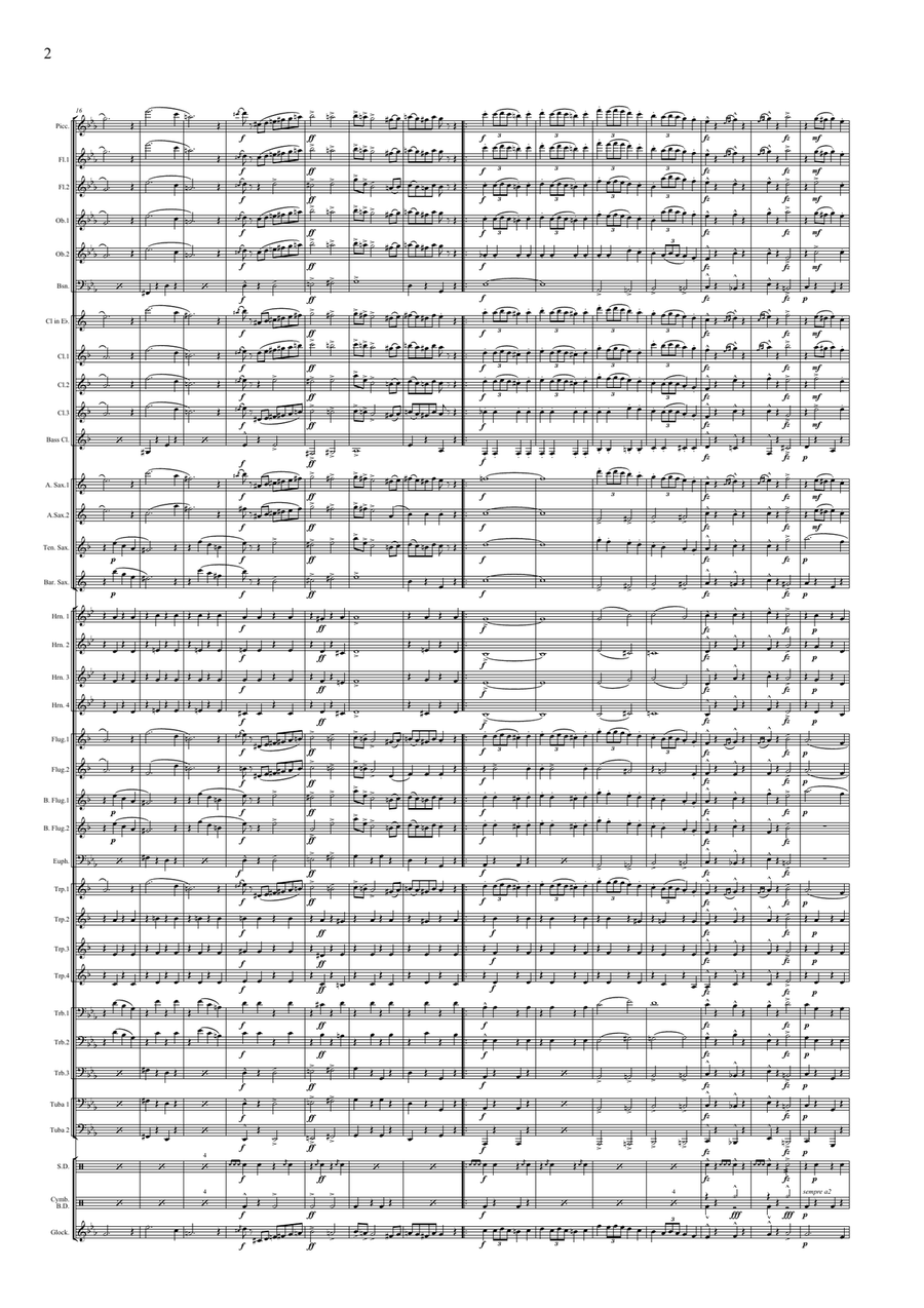 Magyar vér March Concert Band scores gallery preview page 4