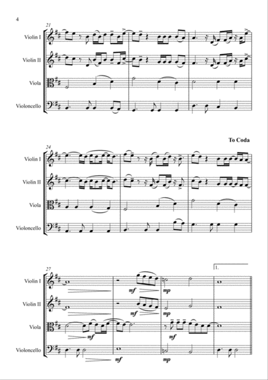 Angels String Quartet scores gallery preview page 5