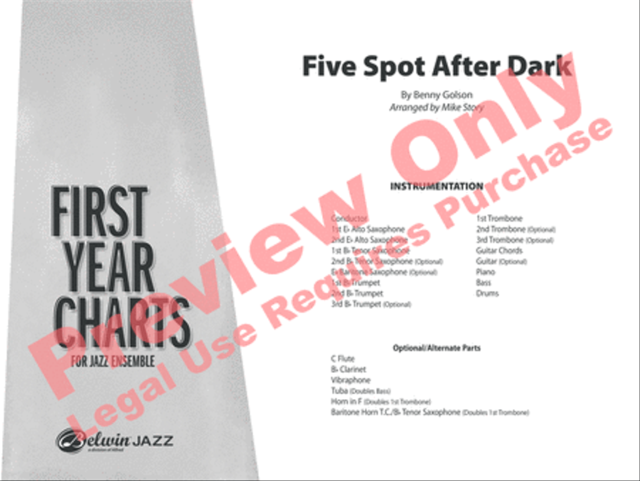 Five Spot After Dark Jazz Ensemble scores gallery preview page 2