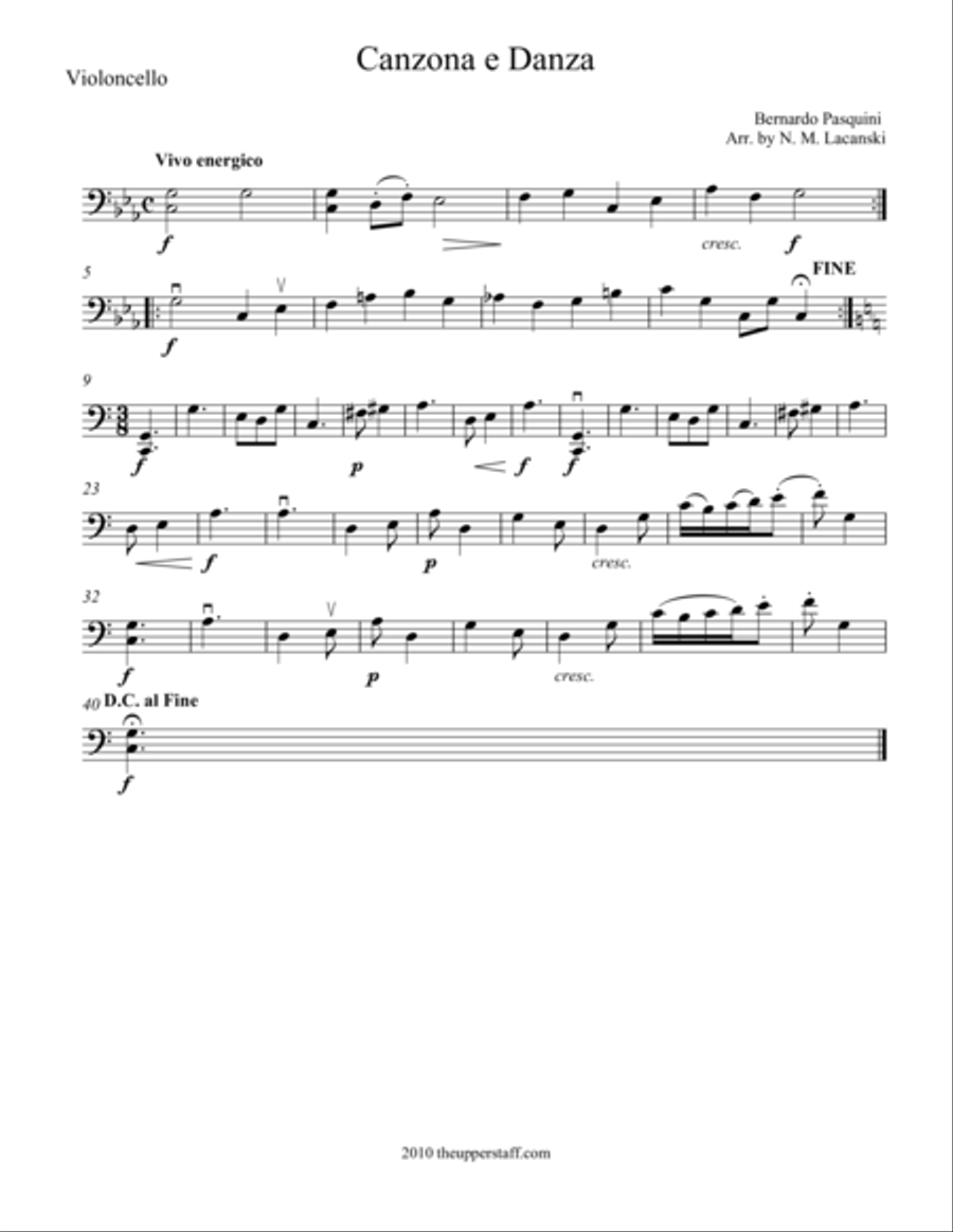 Canzona e Danza Canzona e Danza String Trio scores gallery preview page 1