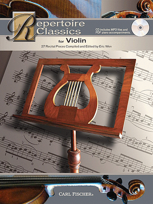 Book cover for Repertoire Classics for Violin