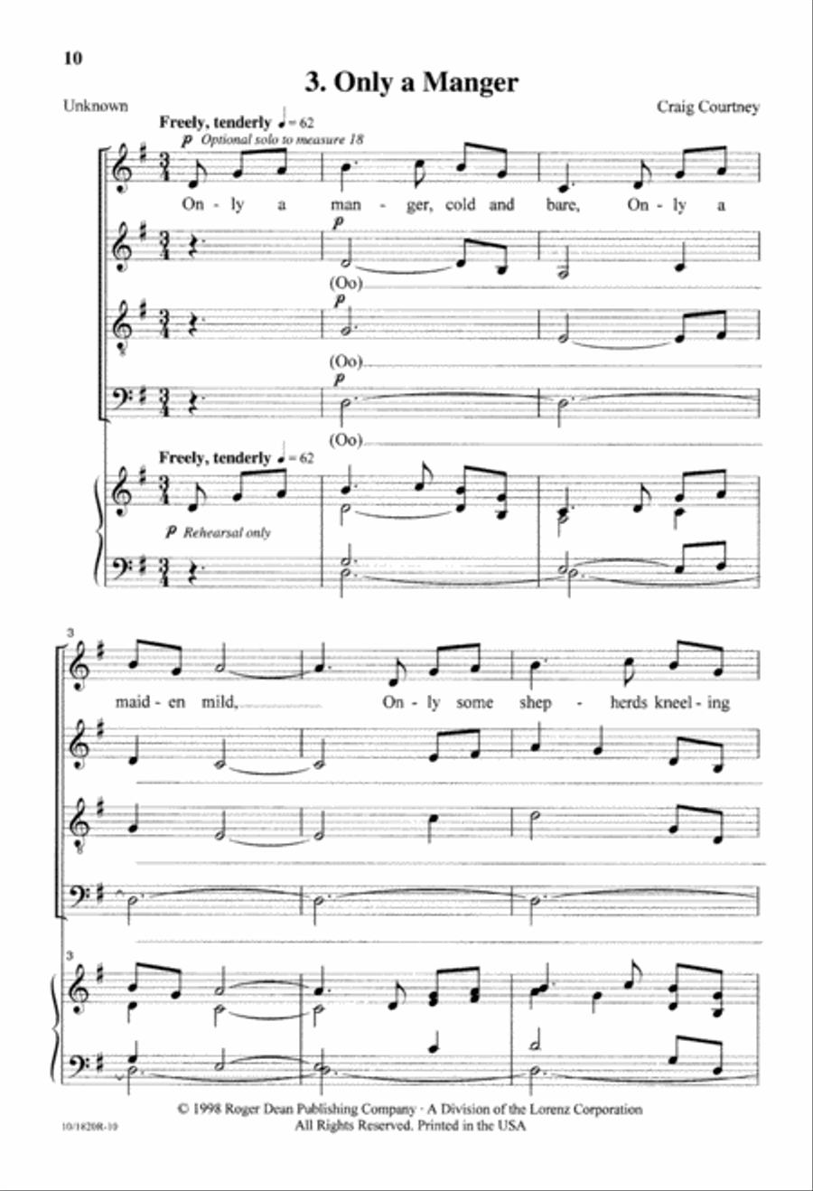 Trilogy for the Christ Child Divisi scores gallery preview page 10