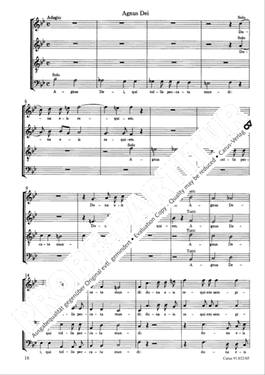 Requiem in B Requiem in B 4-Part scores gallery preview page 19