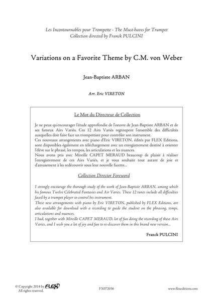 Variations on a Favorite Theme by C.M. Von Weber image number null