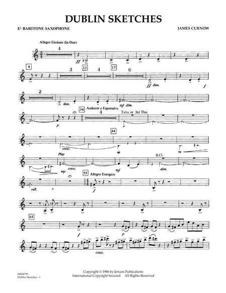 Dublin Sketches - Eb Baritone Saxophone