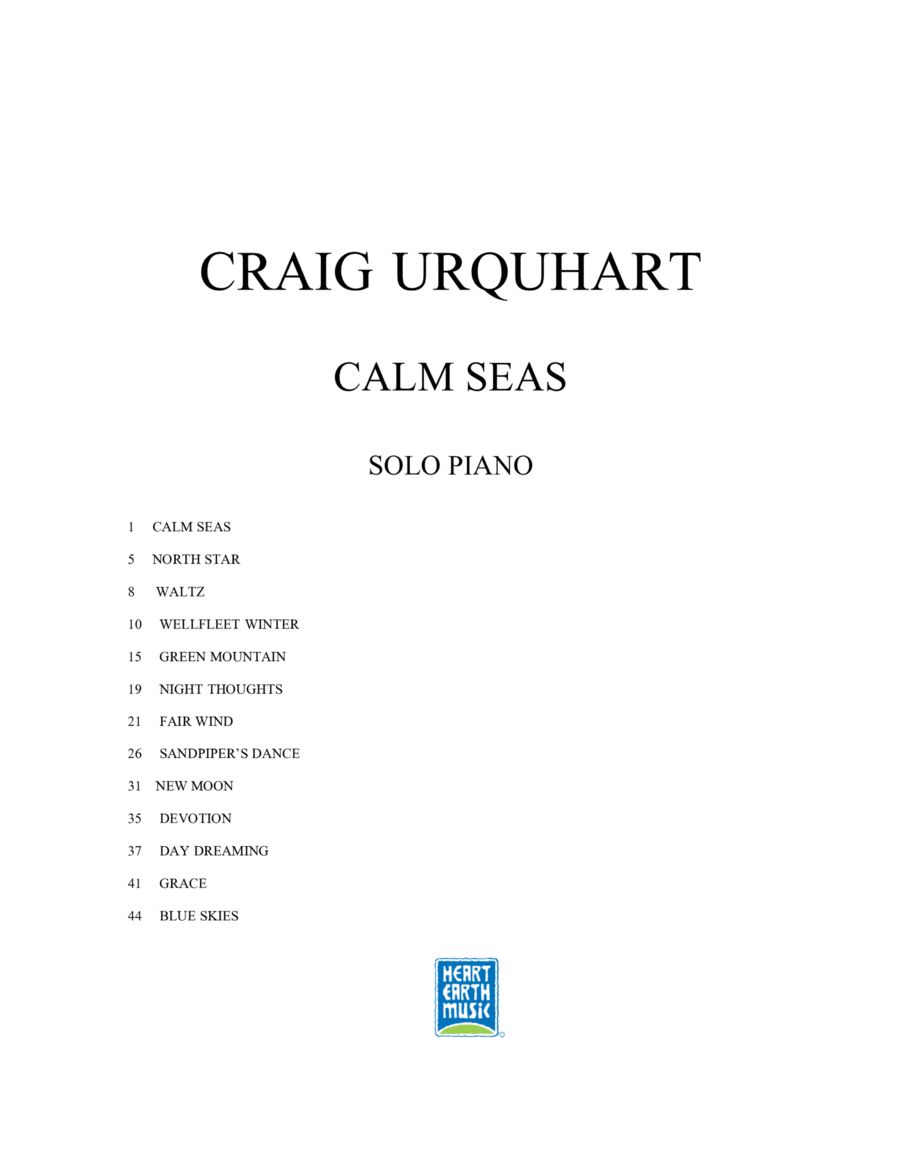 Craig Urquhart - CALM SEAS (Complete album)