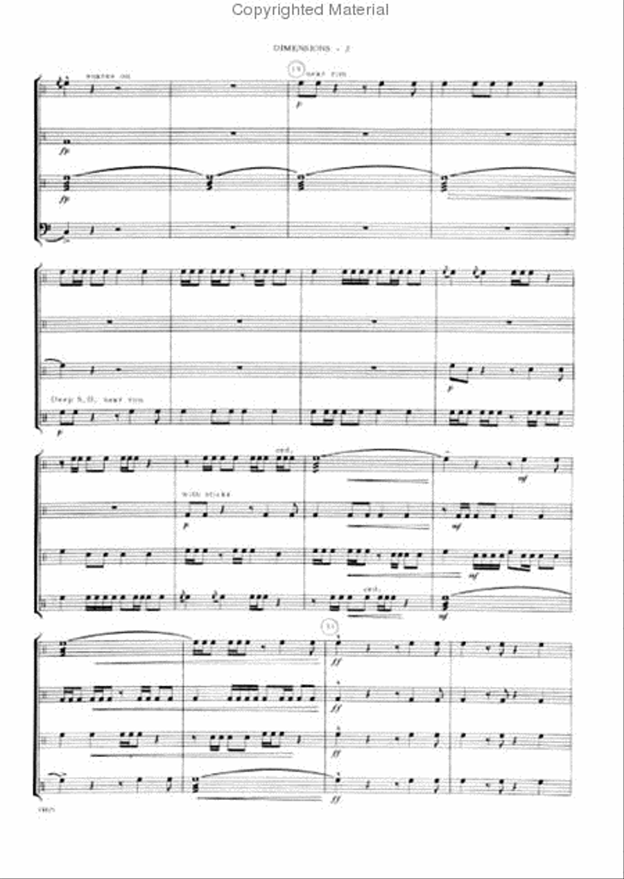Dimensions Dimensions Percussion scores gallery preview page 3