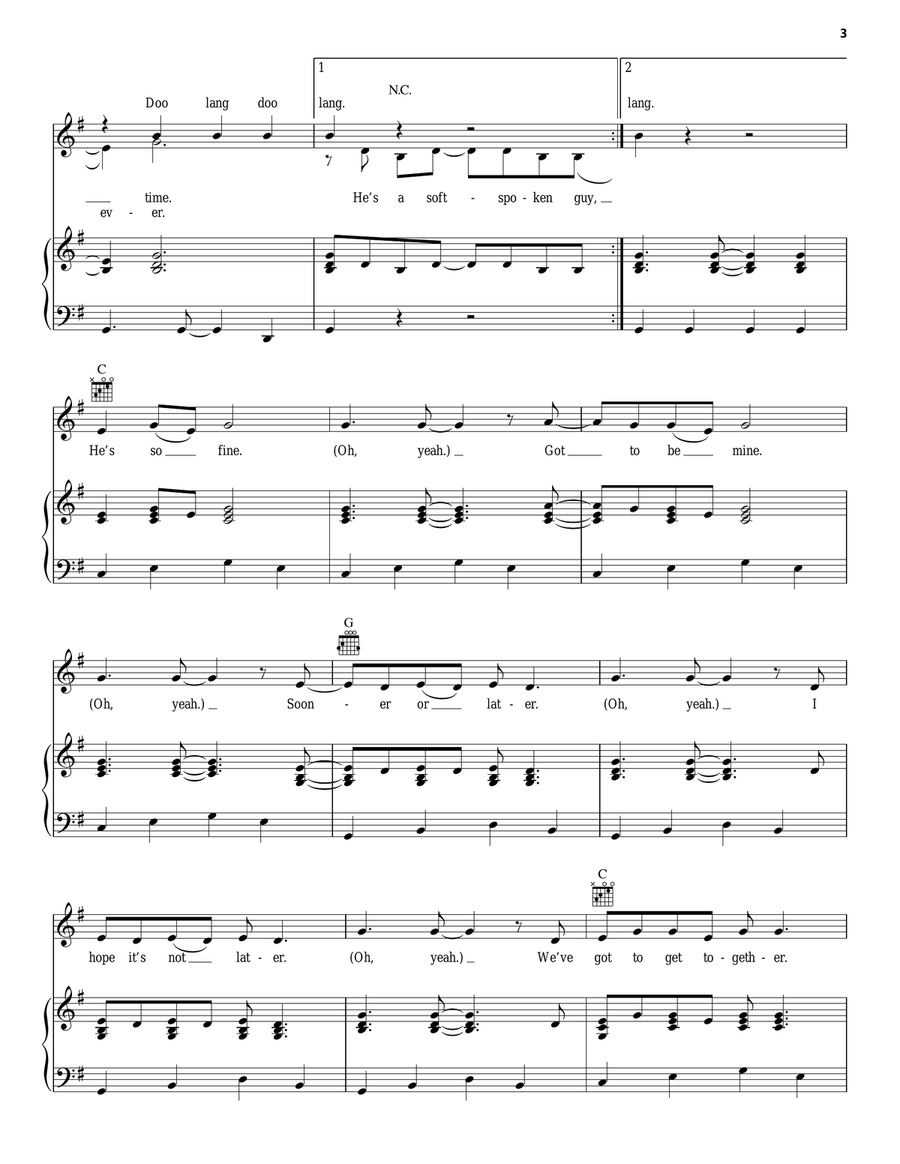 He's So Fine Acoustic Guitar scores gallery preview page 3