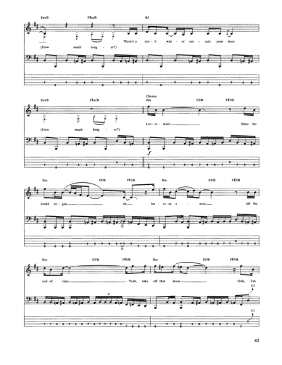 Loverman Loverman Guitar Tablature scores gallery preview page 3