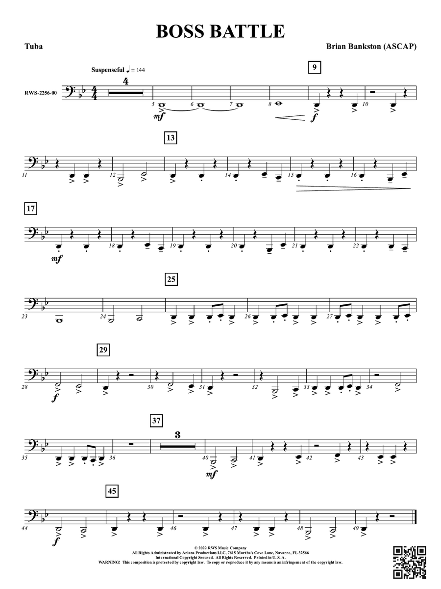 Boss Battle: Tuba Tuba scores gallery preview page 1